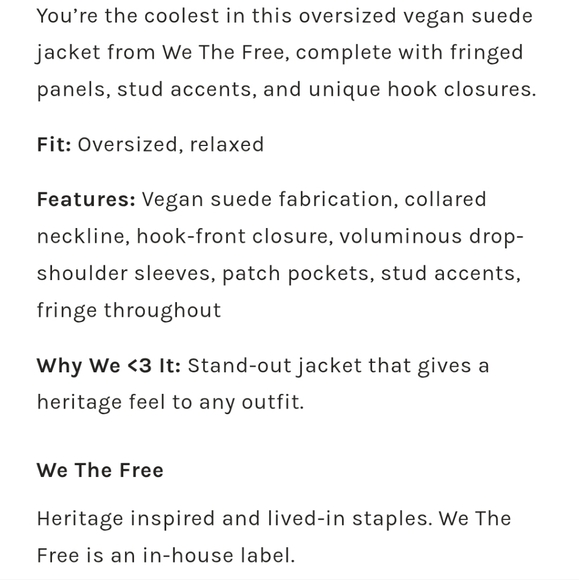 Free People We The Free Knox Vegan Fringe Leather Jacket - Picture 14 of 16